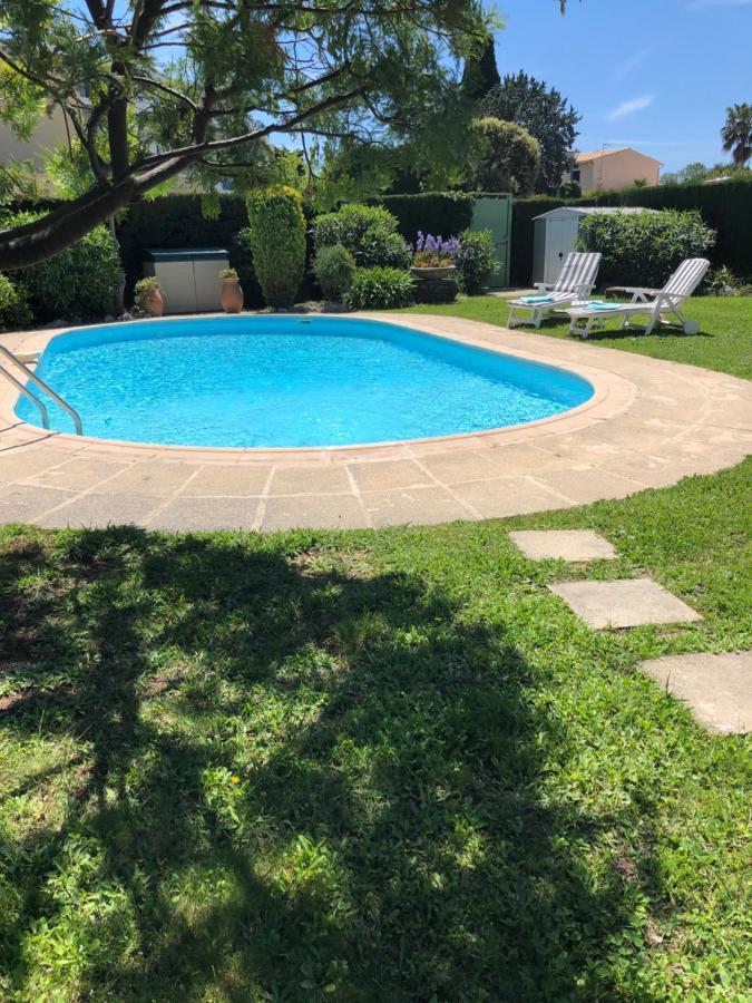 Villa C3 chambre d’hôte piscine proche mer Cagnes-sur-Mer Esterno foto