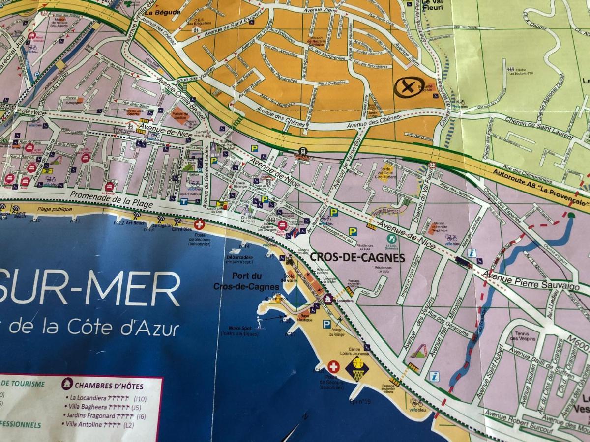 Villa C3 chambre d’hôte piscine proche mer Cagnes-sur-Mer Esterno foto